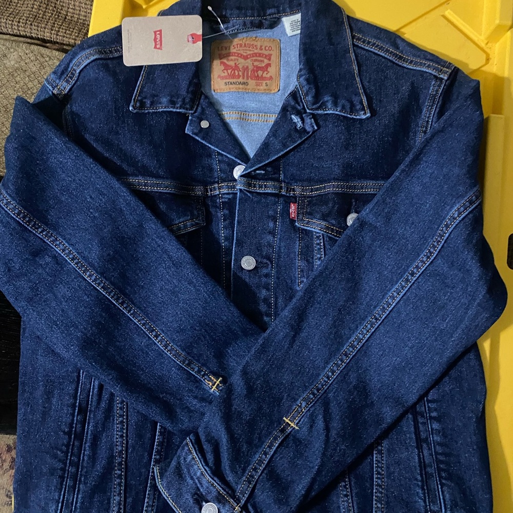 Levis Men’s Dark Blue Denim Jacket